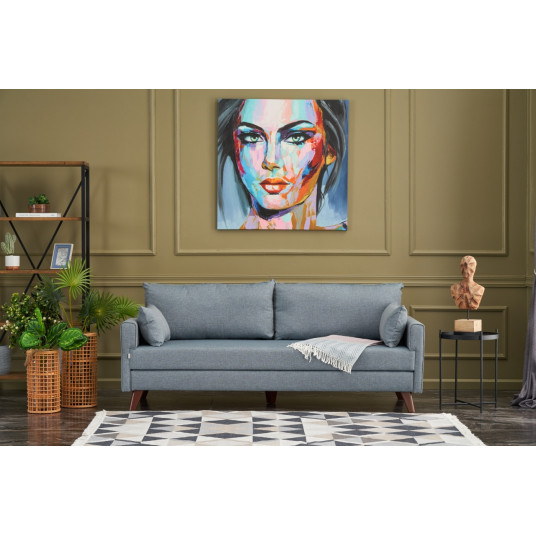  Sofa Bella Soft Uclu Koltuk mėlyna 