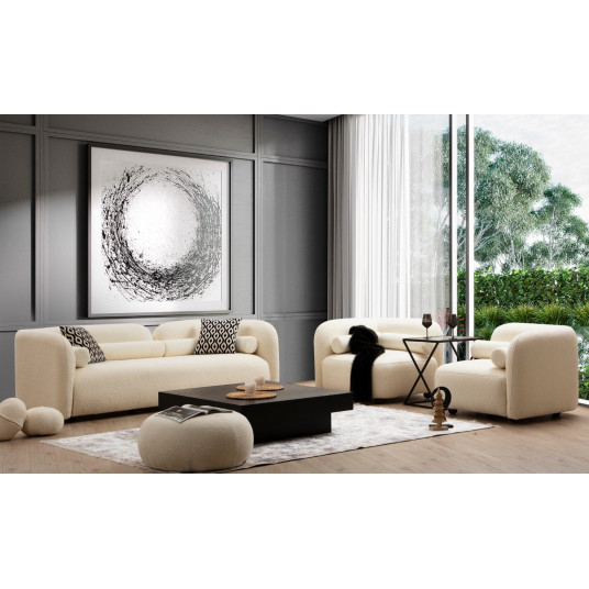 Sofa Victoria Cream Bouclette