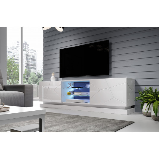 TV spintelė QIU 200 balta