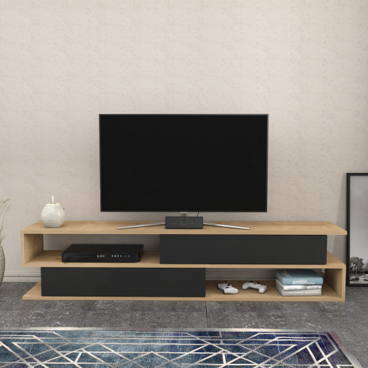TV spintelė Cortez - ąžuolo, antracito