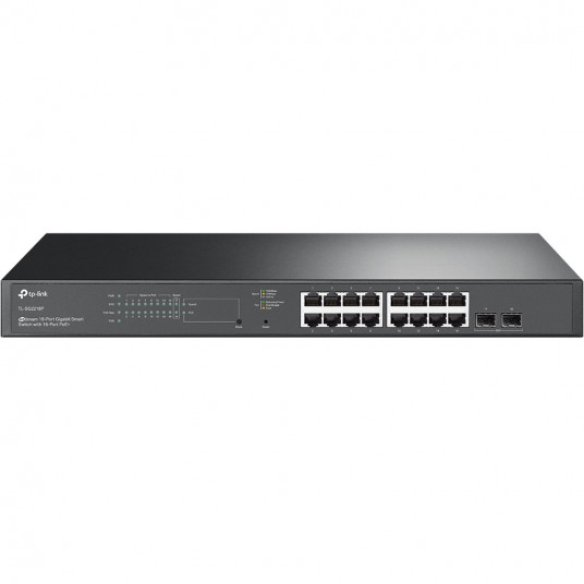  TP-Link TL-SG2218P tinklo komutatorius L2/L2+ Gigabit Ethernet (10/100/1000) Maitinimas per Eternetą (PoE) 1U Juoda 