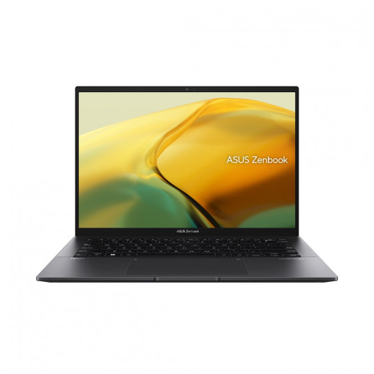  Nešiojamas kompiuteris ASUS Zenbook 14 UM3402YA-KP373W, 14", Ryzen 5, 16GB RAM, 512 SSD, AMD Radeon Graphics, Windows 11, Jade Black, 90NB0W95-M00N20 