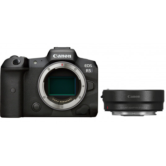  Sisteminis fotoaparatas Canon EOS R5 Body + Mount Adapter EF-EOS R 