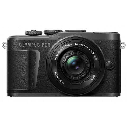  Sisteminis fotoaparatas Olympus PEN E-PL10 + ED 14-42mm EZ PANCAKE (Black) 