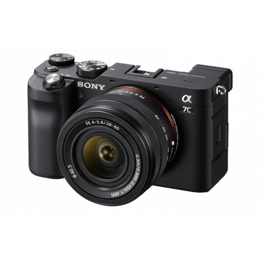  Sony Full-frame Mirrorless Interchangeable Lens Camera with Sony FE 28-60mm F4-5.6 Zoom Lens Alpha A7C 24.2 MP, ISO 102400, Display diagonal 3.0 ", Video recording, Wi-Fi, Fast Hybrid AF, Magnification 0.59 x, Viewfinder, CMOS, Black 