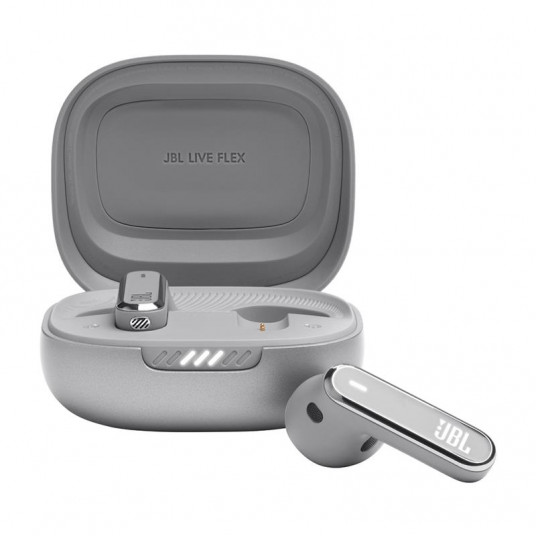 Ausinės JBL LIVE Flex NC, Silver