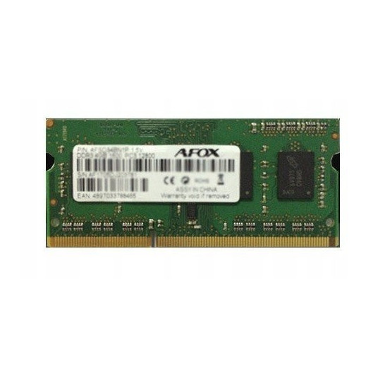 AFOX SO-DIMM DDR3 8GB atminties modulis 1333 MHz 