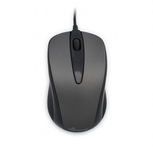  MOUSE USB OPTICAL BLACK/GREY/MROS201 MEDIARANGE 