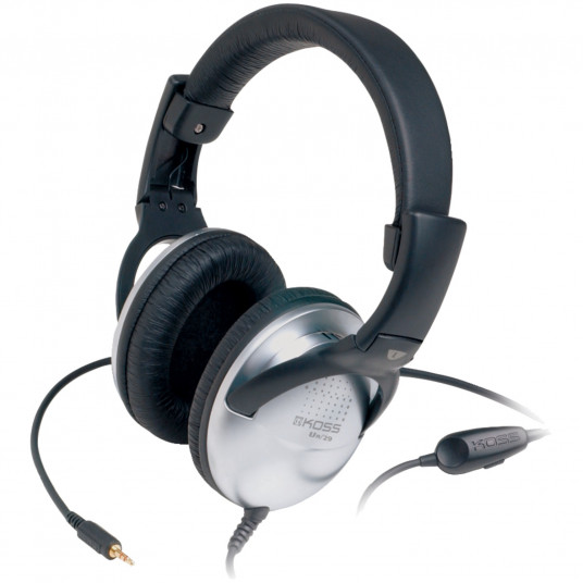  Koss Headphones UR20 Headband/On-Ear, 3.5mm (1/8 inch), Black/Silver, Noice canceling, 