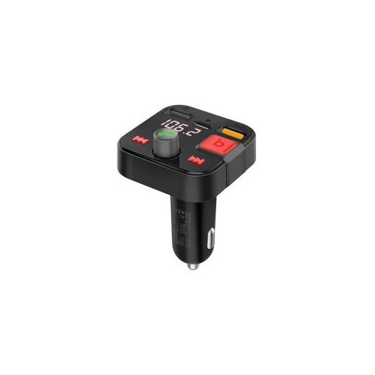 PROMATE PowerTune-30W Bluetooth FM Transmitter QC3.0 / PD30W / USB / Hands-free