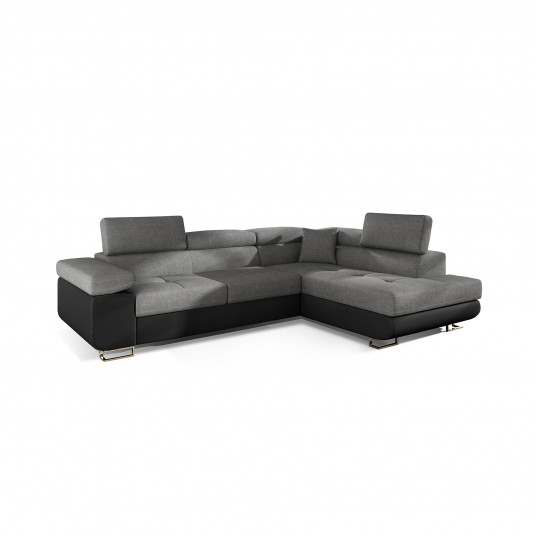 Kampinė sofa Anton su patalynės dėže, audinys Sawana 21, Soft 11