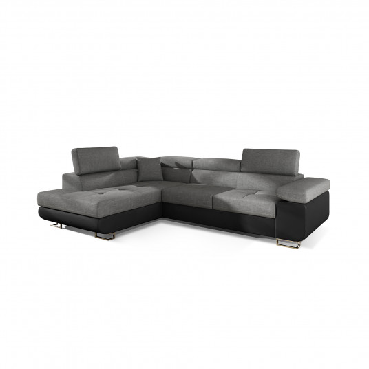 Kampinė sofa Anton su patalynės dėže, audinys Sawana 21, Soft 11
