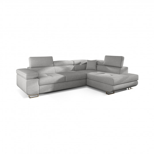 Kampinė sofa Anton su patalynės dėže, audinys Sawana 21