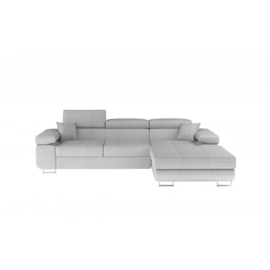Kampinė sofa Armando su patalynės dėže, audinys Monolith 84