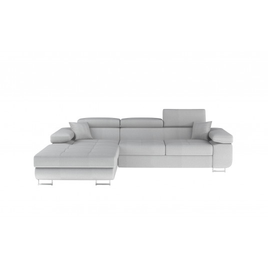 Kampinė sofa Armando su patalynės dėže, audinys Monolith 84