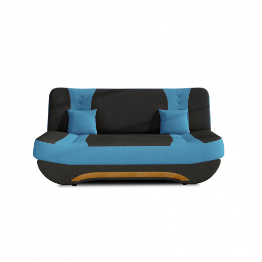 Sofa - lova Ewa II su patalynės dėže juoda, Alova 04, Alova 29