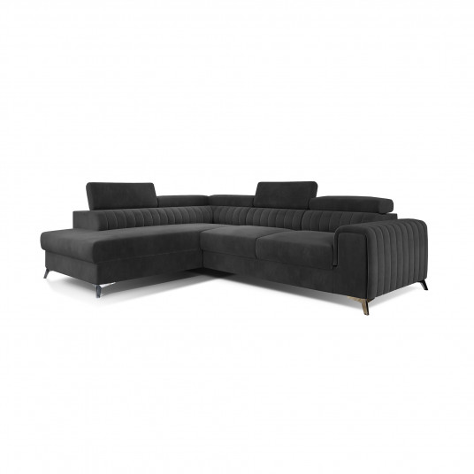 Kampinė sofa Laurence su patalynės dėže, audinys Monolith 97