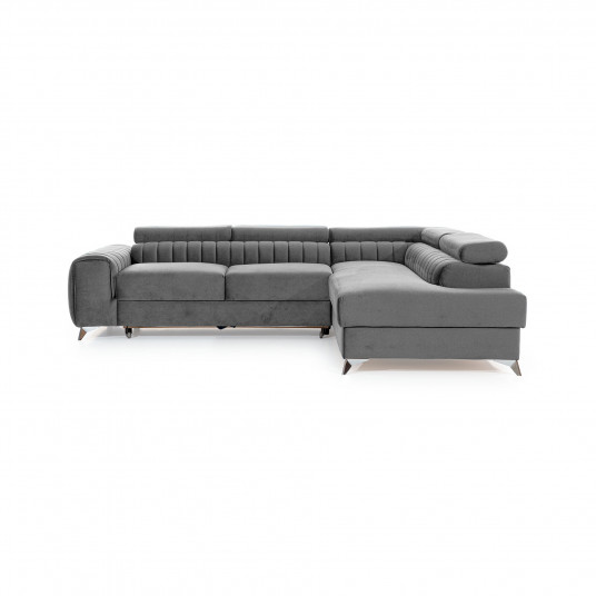 Kampinė sofa Laurence su patalynės dėže, audinys Monolith 84