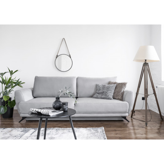 Sofa - lova Megis su patalynės dėže pilka, Monolith 84