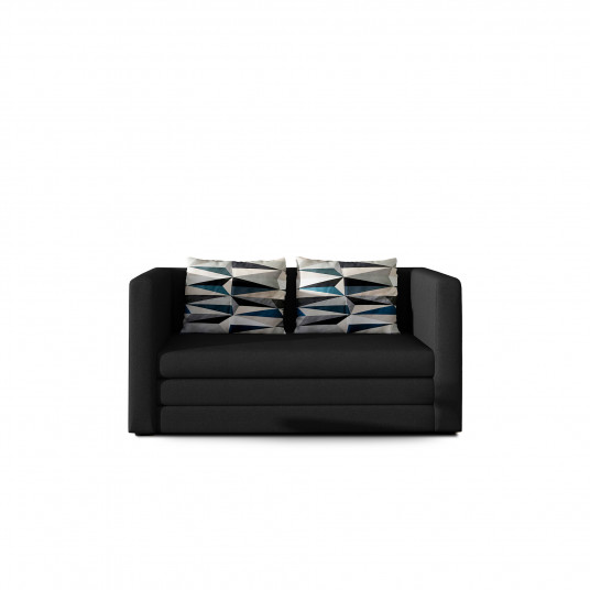 Sofa - lova Neva juoda, Sawana 14, Lima 75