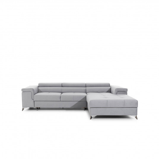 Kampinė sofa Ricardo su patalynės dėže, audinys Monolith 84