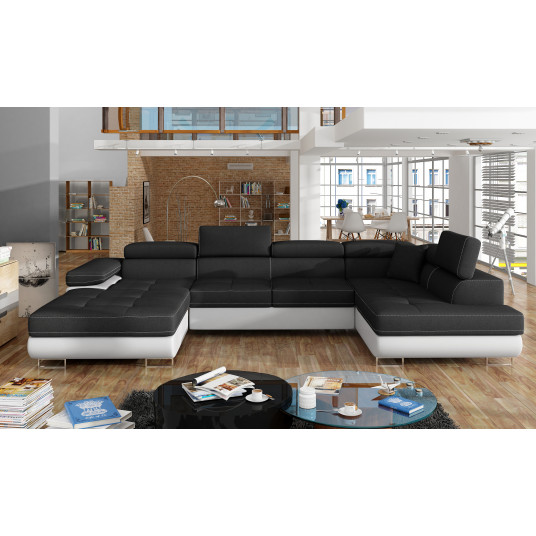  Kampinė sofa Rodrigo su patalynės dėže, audinys Sawana 14, Soft 17 