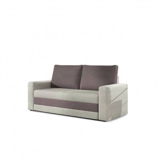 Sofa - lova Wave su patalynės dėže pilka, Nubuk 21, Nubuk 27