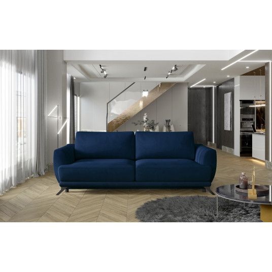 Sofa - lova Megis su patalynės dėže mėlyna, Monolith 77