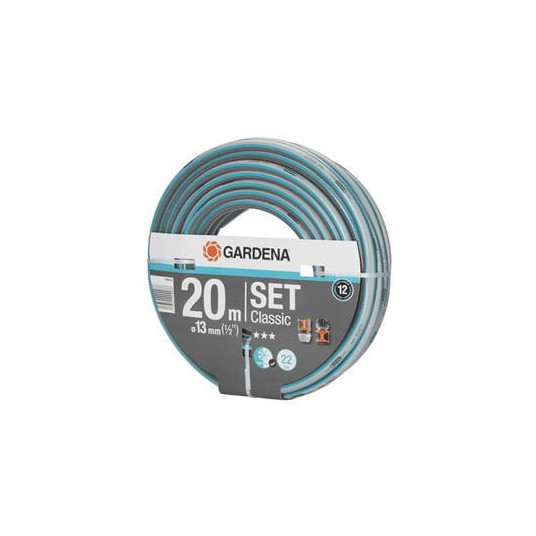Žarna Gardena "Classic" 13 mm (1/2"), 20 m su jungtimis
