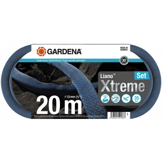 Žarnos Liano™ Xtreme 20m, 1/2" rinkinys Gardena 18470-20