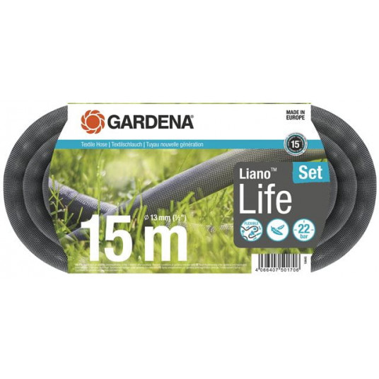  Žarnos Gardena Liano™ Life 15 m komplektas 18445-20 