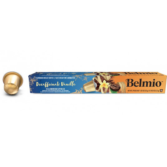  Kava Nespresso kavos aparatams Belmio Decaffeinato Vanilla BLIO31551, 10 kapsulių dėžutėje 