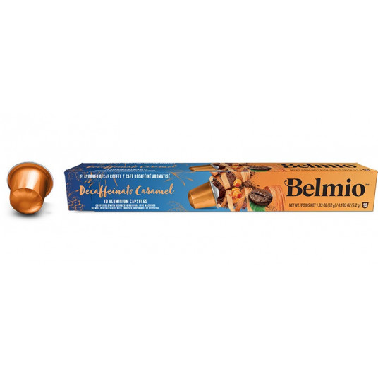  Kava Nespresso kavos aparatams Belmio Decaffeinato Caramel BLIO31561, 10 kapsulių dėžutėje 