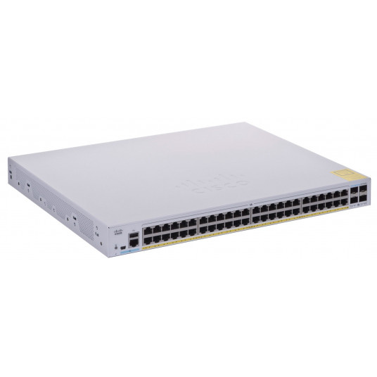  Cisco CBS250-48P-4X-EU tinklo komutatorius Valdomas L2/L3 Gigabit Ethernet (10/100/1000) Sidabras 