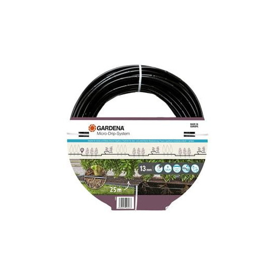 Lašinimo linija virš ir po žeme 25 m, 13 mm (1/2 colio) Gardena 13503-20