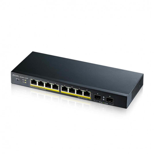  Zyxel GS1900-10HP Valdomas L2 Gigabit Ethernet (10/100/1000) Maitinimas per Eternetą (PoE) Juoda 