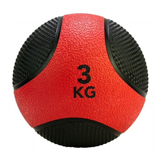  SVORINIS KAMUOLYS TUNTURI - 3KG, JUODA/RAUDONA 