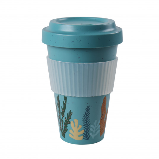  Stoneline Awave Coffee-to-go cup 21957 Capacity 0.4 L, Material Silicone/rPET, Turquoise 