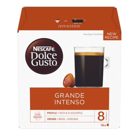  Nescafe Dolce Gusto Grande Intenso kava 16 kapsulių dėžutėje 