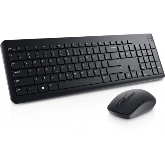  Dell Keyboard and Mouse KM3322W Keyboard and Mouse Set, Wireless, Batteries included, LT, Black 