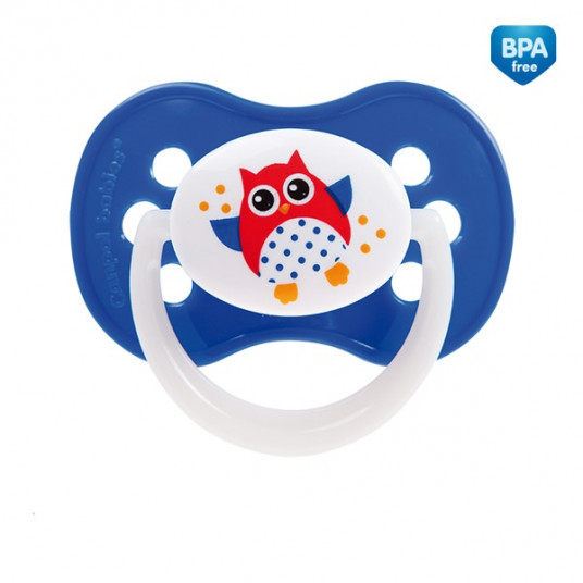  CANPOL BABIES silikoninis simetrinis čiulptukas OWL, 6-18 mėn., 22/569 