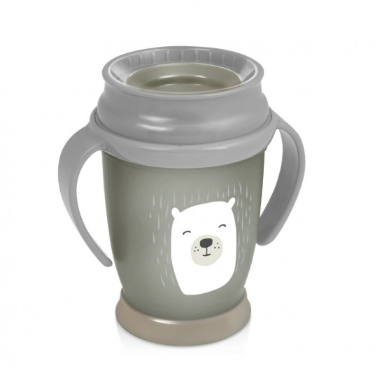 LOVI puodelis su rankenėlėmis 360 JUNIOR BUDDY BEAR, 250 ml, 1/599new