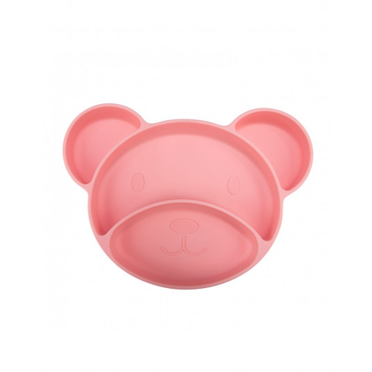CANPOL BABIES silikoninė lėkštė su skyreliais BEAR, 51/401_pin