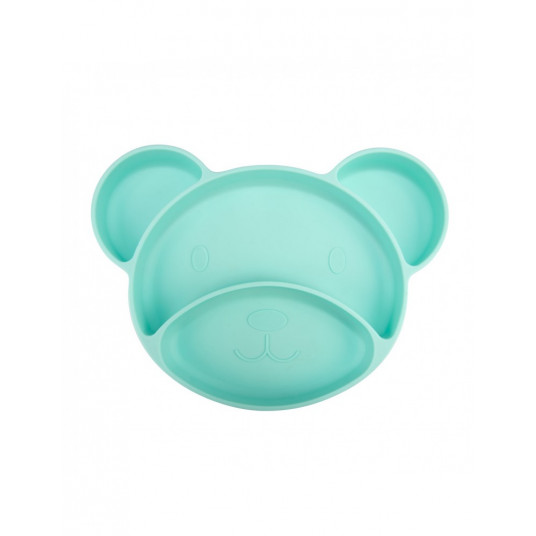  CANPOL BABIES silikoninė lėkštė su skyreliais BEAR, 51/401_tur 