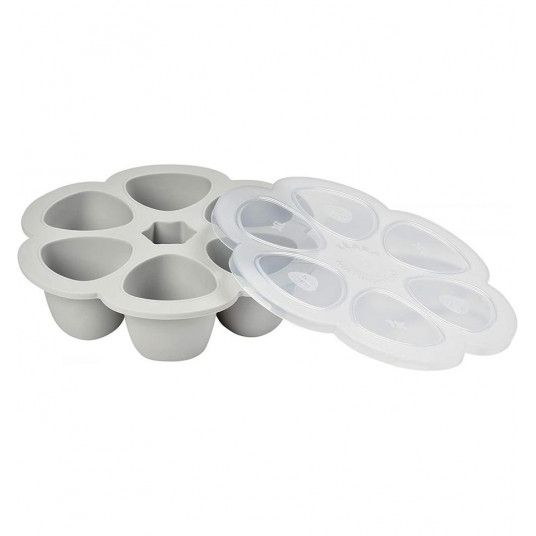 Silikoninis kūdikio maisto konteineris Multiportions Beaba (6 x 150 ml), Grey