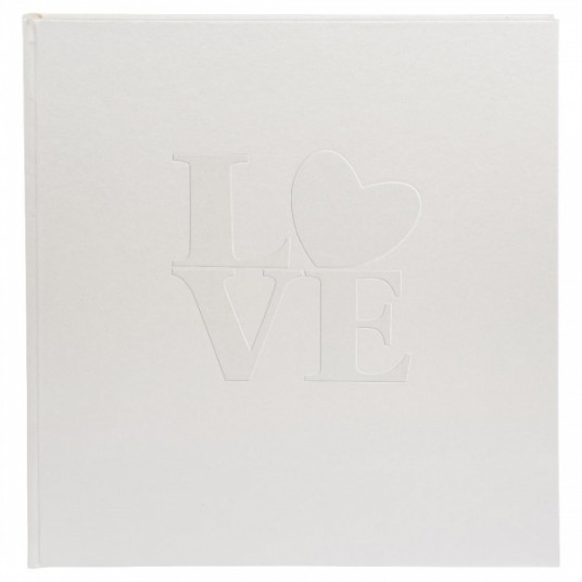  Albumas GOLDBUCH 08118 White Love 30x31/60psl balti lapai, kampučiai/lipdukai, knyginio rišimo [V] 