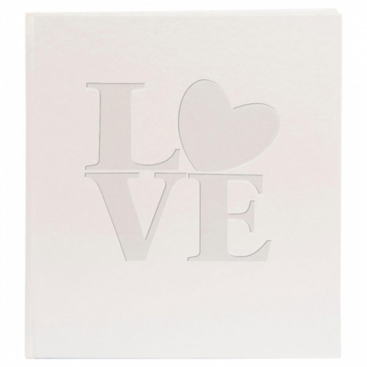  Svečių-užrašų knyga GOLDBUCH 48 118 White Love 23x25 cm 176psl | balti lapai 