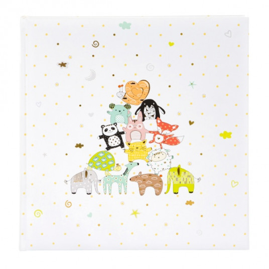 Albumas GOLDBUCH 15472 Animal Pyramid 30x31/60psl, balti lapai | kampučiai/lipdukai | knyginio rišimo 