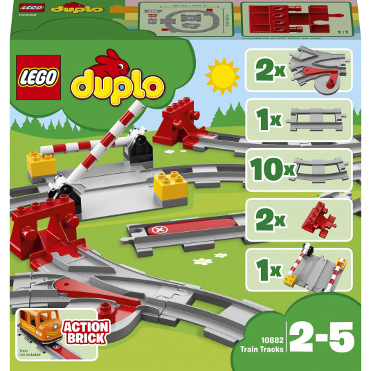 LEGO® 10882 DUPLO Town Traukinių bėgiai