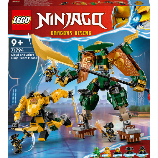 LEGO® 71794 NINJAGO Lloyd ir Arin nindzių komandos robotai